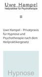 Mobile Screenshot of hypnose-in-hannover.de